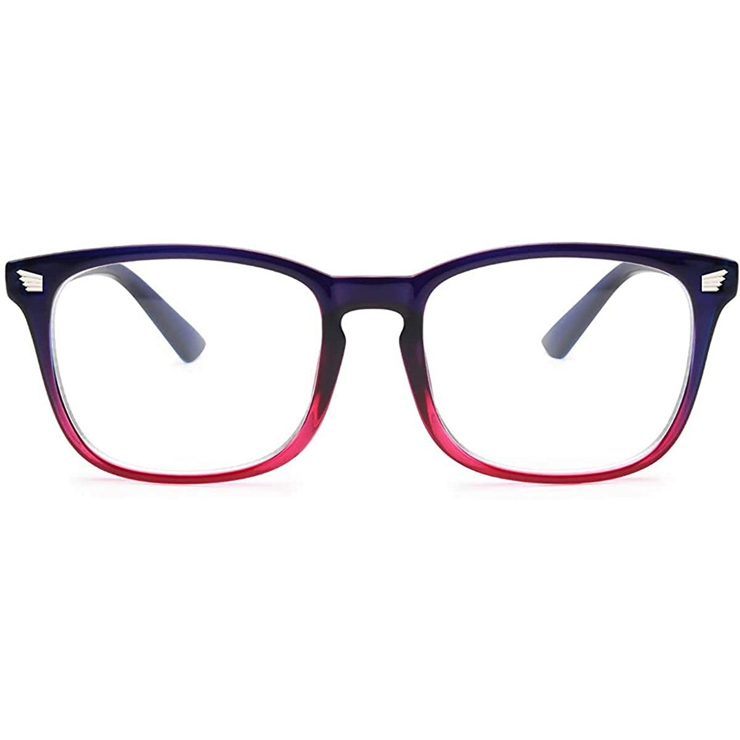 Blue Light Blocking Transparent Square Eyeglasses for Men & Women - Dervin