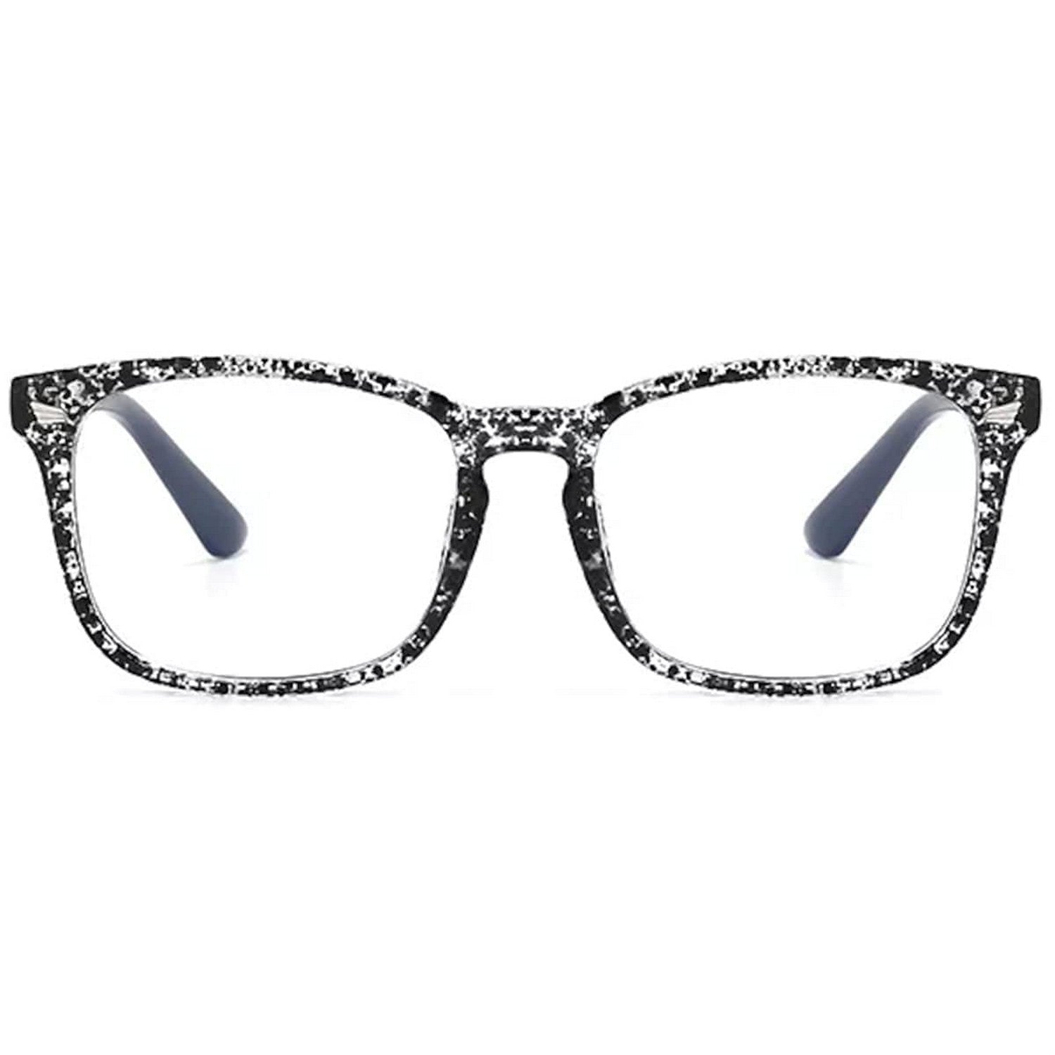 Blue Light Blocking Transparent Square Eyeglasses for Men & Women - Dervin