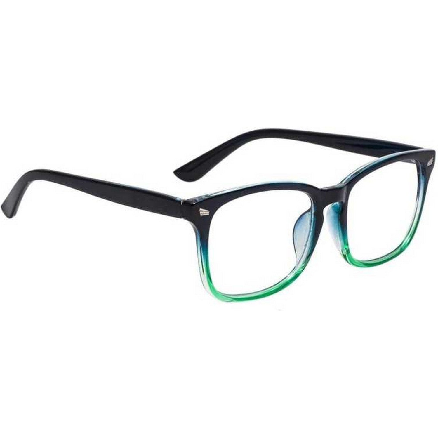 Blue Light Blocking Transparent Square Eyeglasses for Men & Women - Dervin