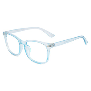 Blue Light Blocking Transparent Square Eyeglasses for Men & Women - Dervin