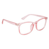 Blue Light Blocking Transparent Square Eyeglasses for Men & Women - Dervin