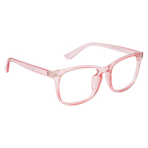 Blue Light Blocking Transparent Square Eyeglasses for Men & Women - Dervin