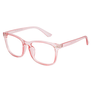 Blue Light Blocking Transparent Square Eyeglasses for Men & Women - Dervin