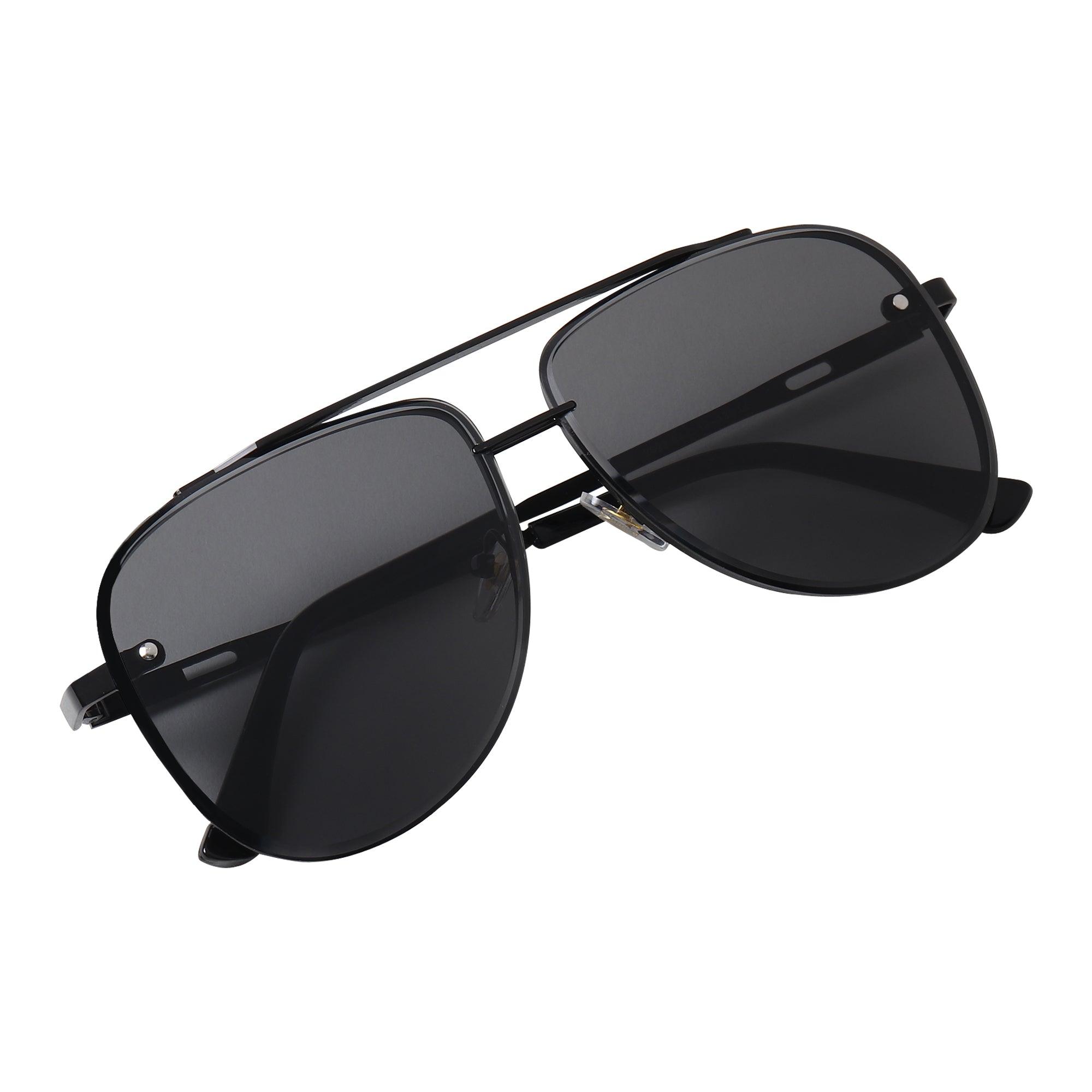 Dervin UV Protected Driving Pilot Metal Body Aviator Sunglasses for Men and Women - Dervin