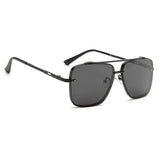 Dervin UV Protected Driving Pilot Gradient Metal Body Square Sunglasses for Men and Women - Dervin