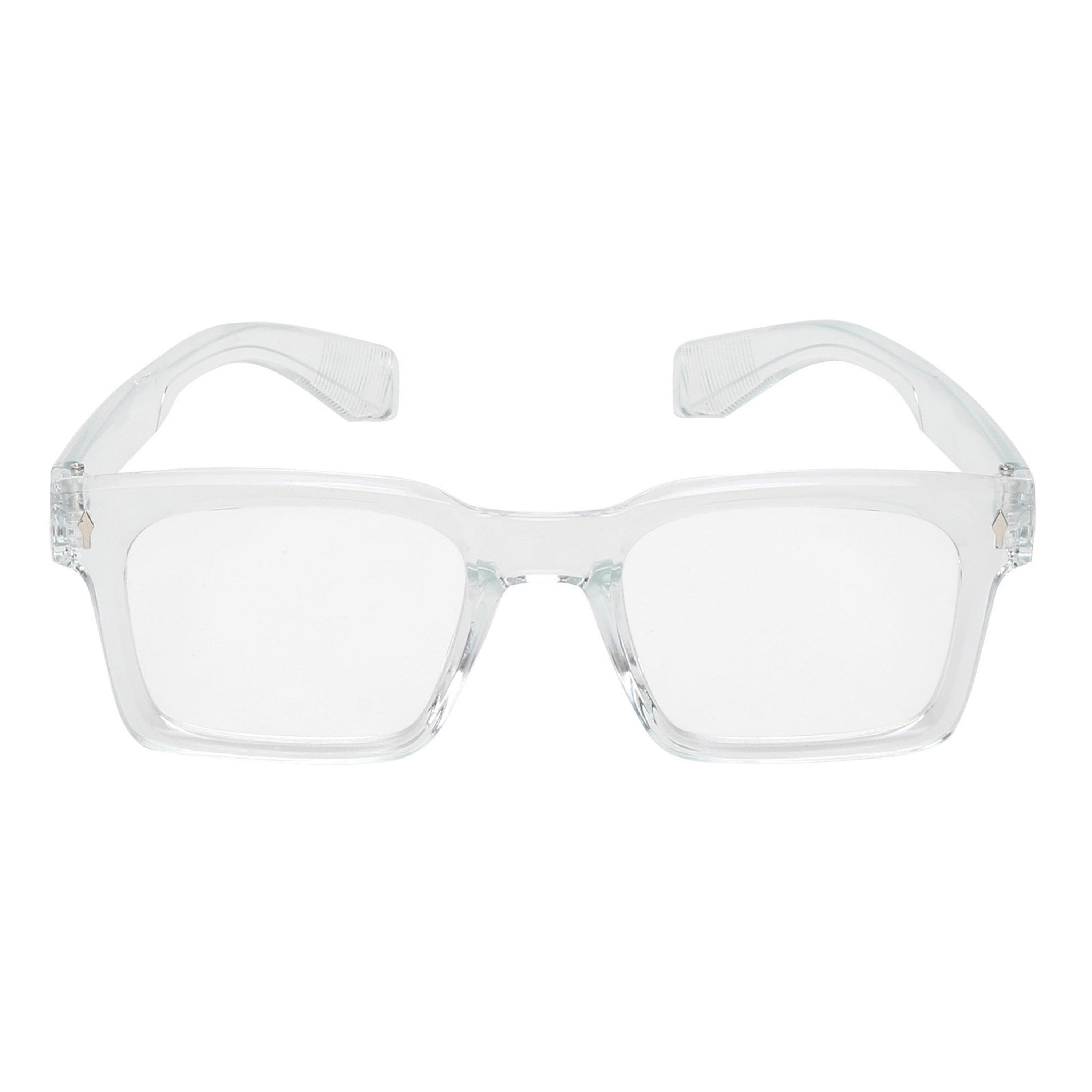 Dervin Clear Lens Square Sunglasses/Frames for Men and Women - Dervin