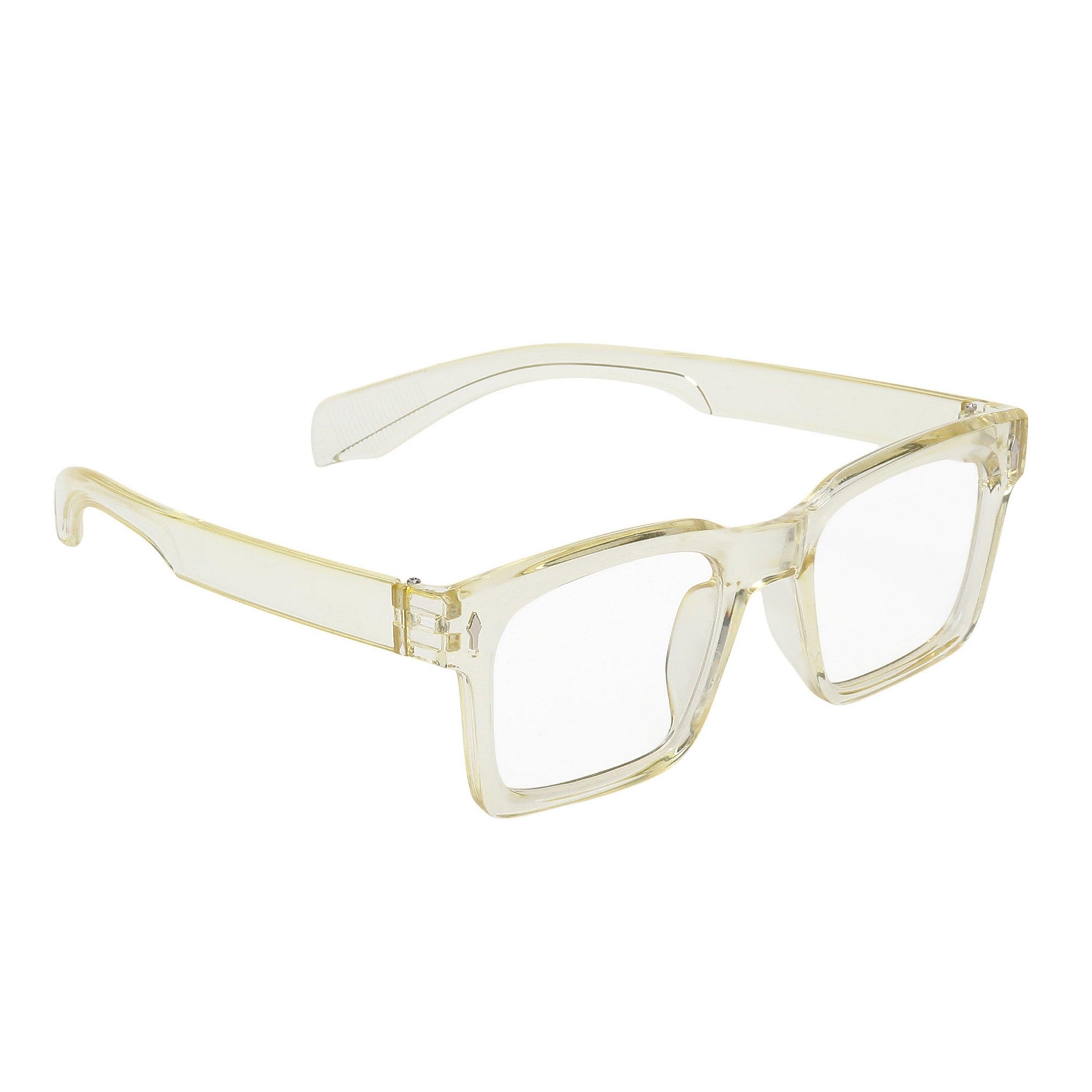 Dervin Clear Lens Square Sunglasses/Frames for Men and Women - Dervin