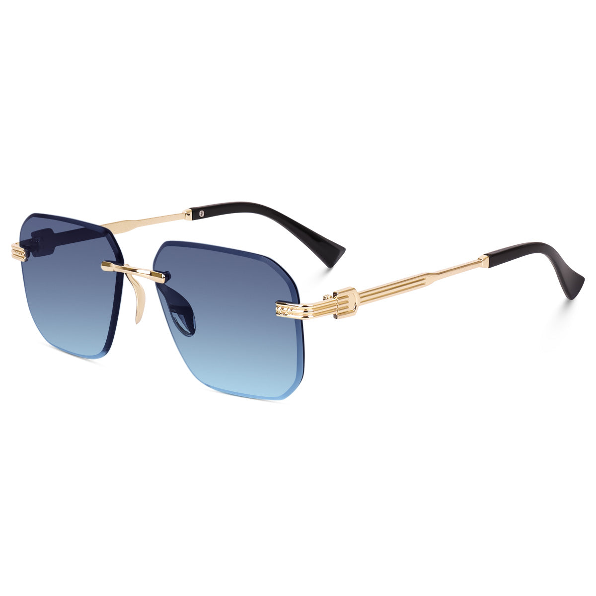 Dervin UV Protected Square Rimless Sunglasses for Men and Women