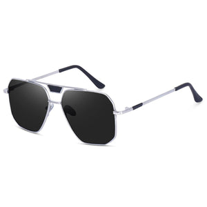 Dervin Black UV Protection Hexagonal Sunglasses For Men & Women - Dervin