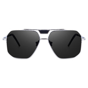 Dervin Black UV Protection Hexagonal Sunglasses For Men & Women - Dervin