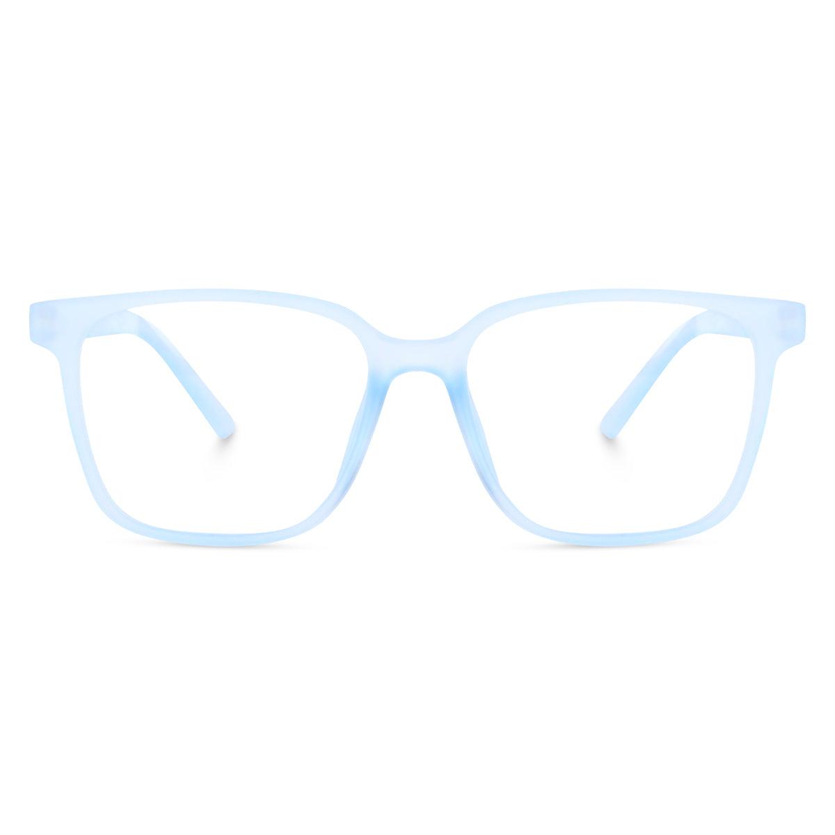 Dervin Clear Lens Square Sunglasses Spectacle Frames for Men and Women (ONLY FRAME) - Dervin