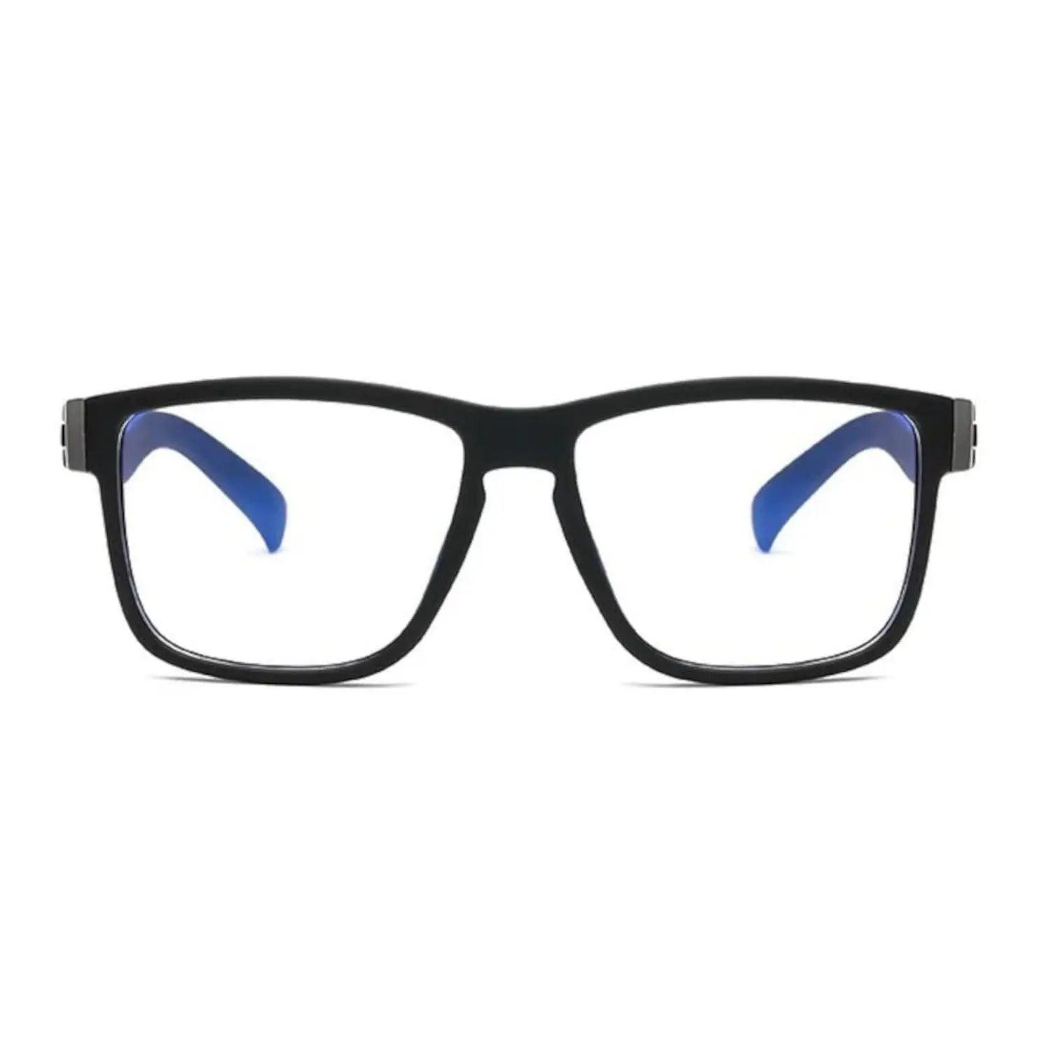 Blue Light Blocking Transparent Square Eyeglasses for Men Women - Dervin