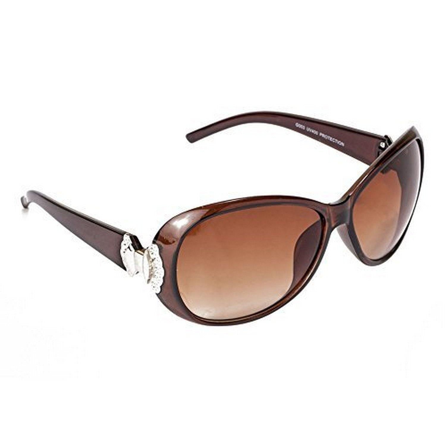 Dervin Oversized Women's Sunglasses (Brown) - Dervin