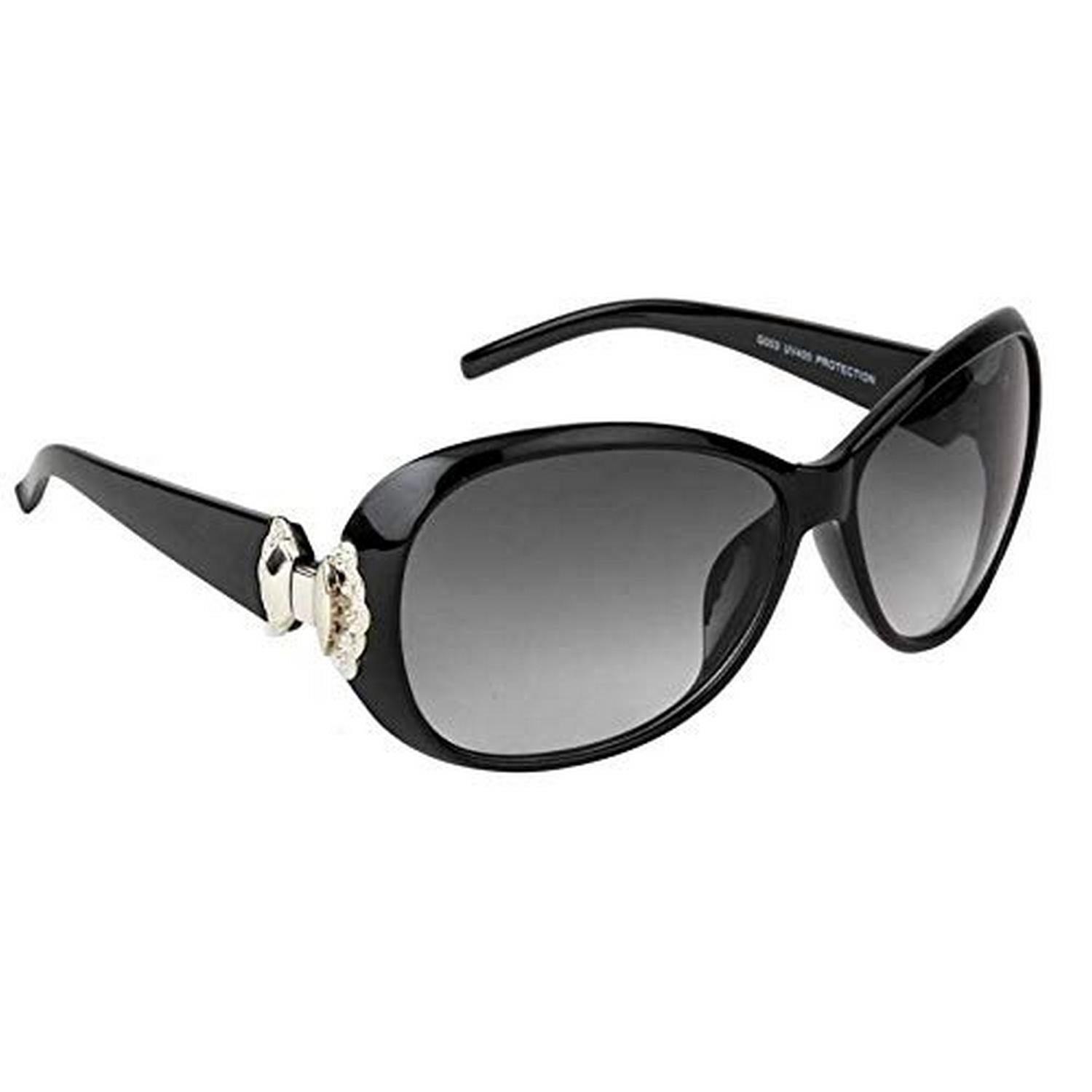 Dervin Oversized Women's Sunglasses (Black) - Dervin