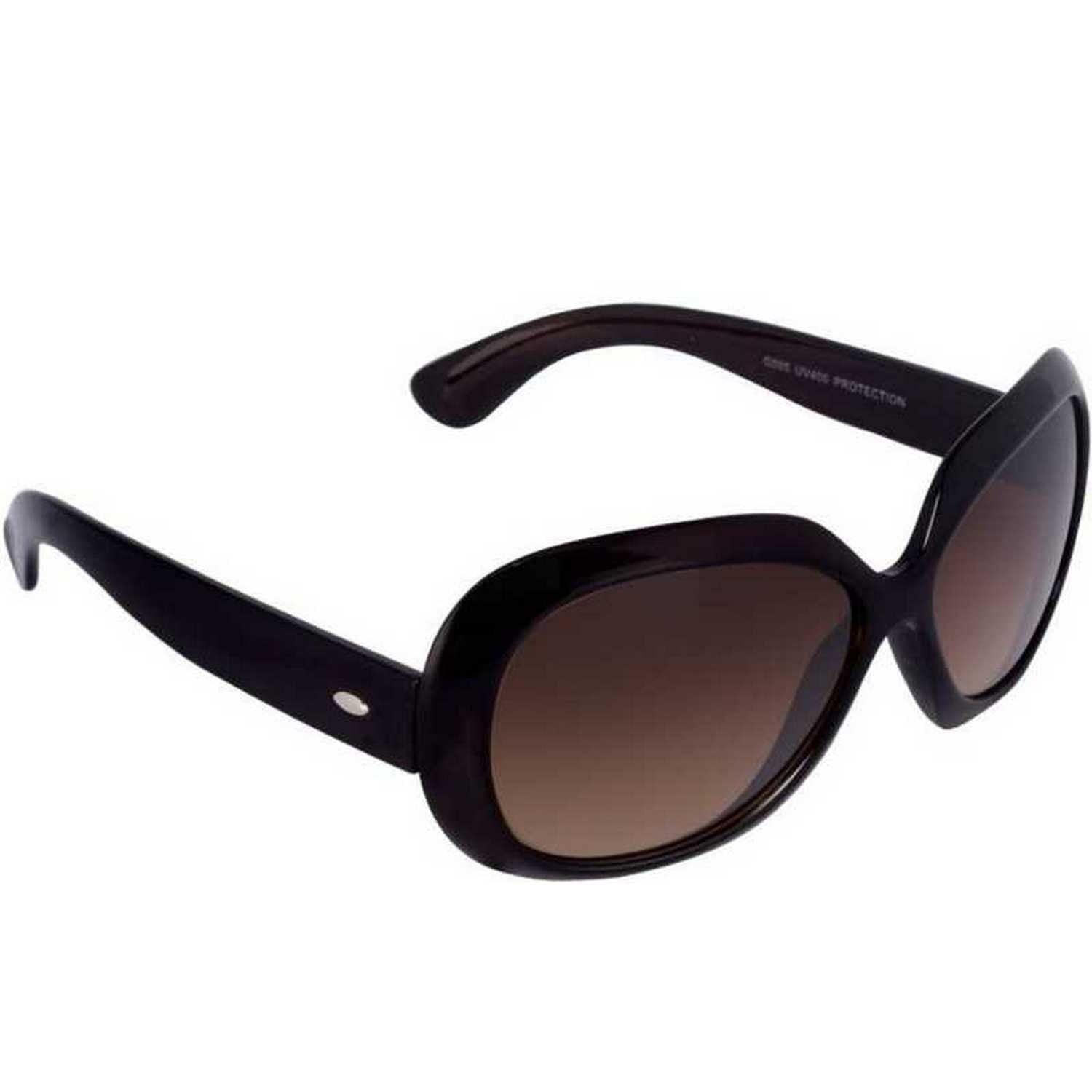 Dervin Oversized Women's Sunglasses (Brown) - Dervin