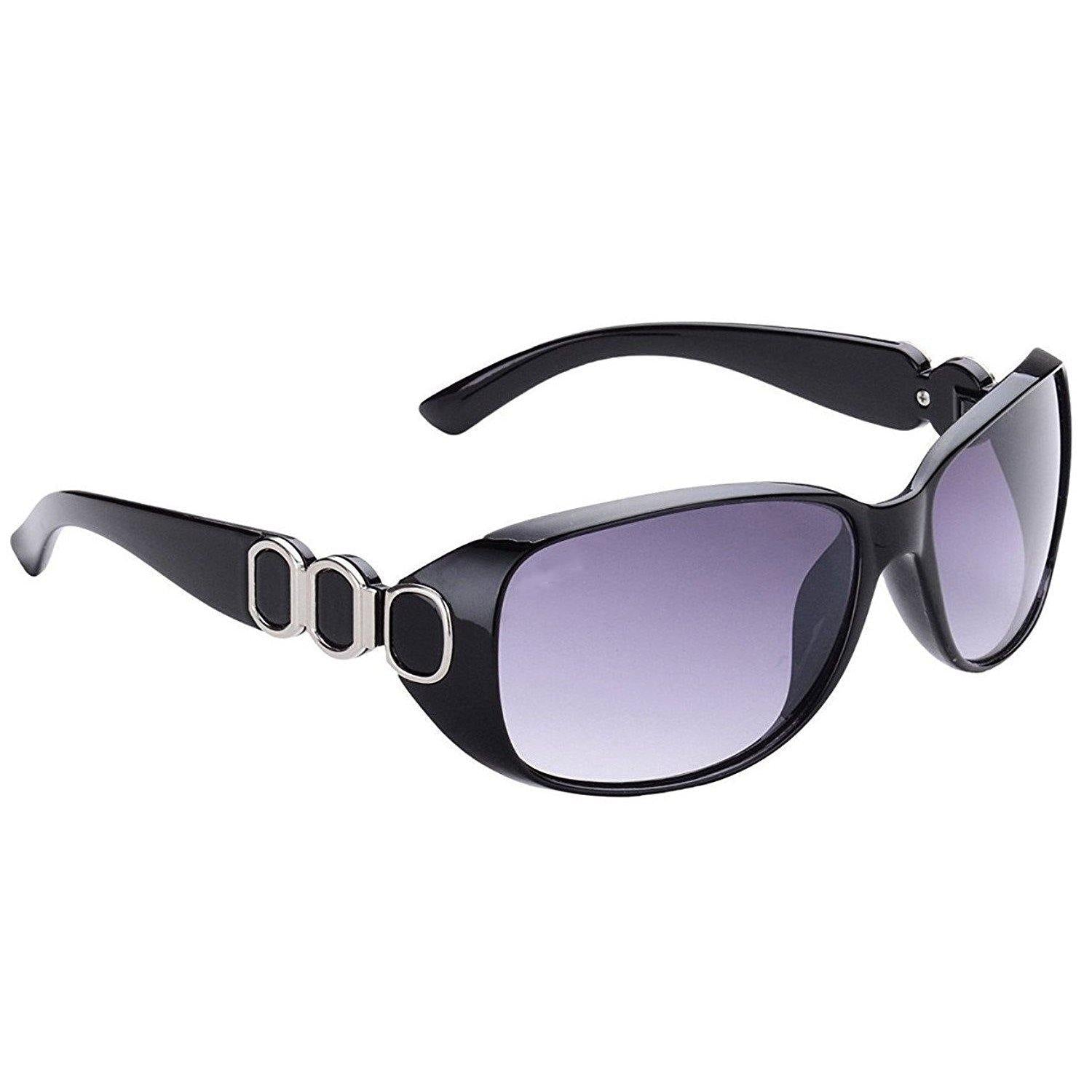 Dervin Oversized Women's Sunglasses (Black) - Dervin