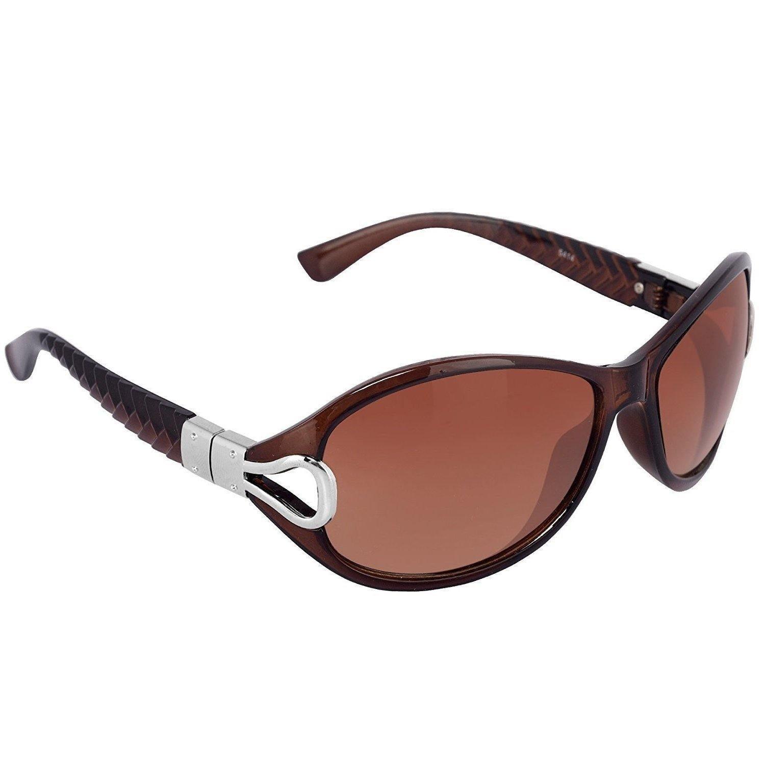 Dervin Oversized Women's Sunglasses (Brown) - Dervin