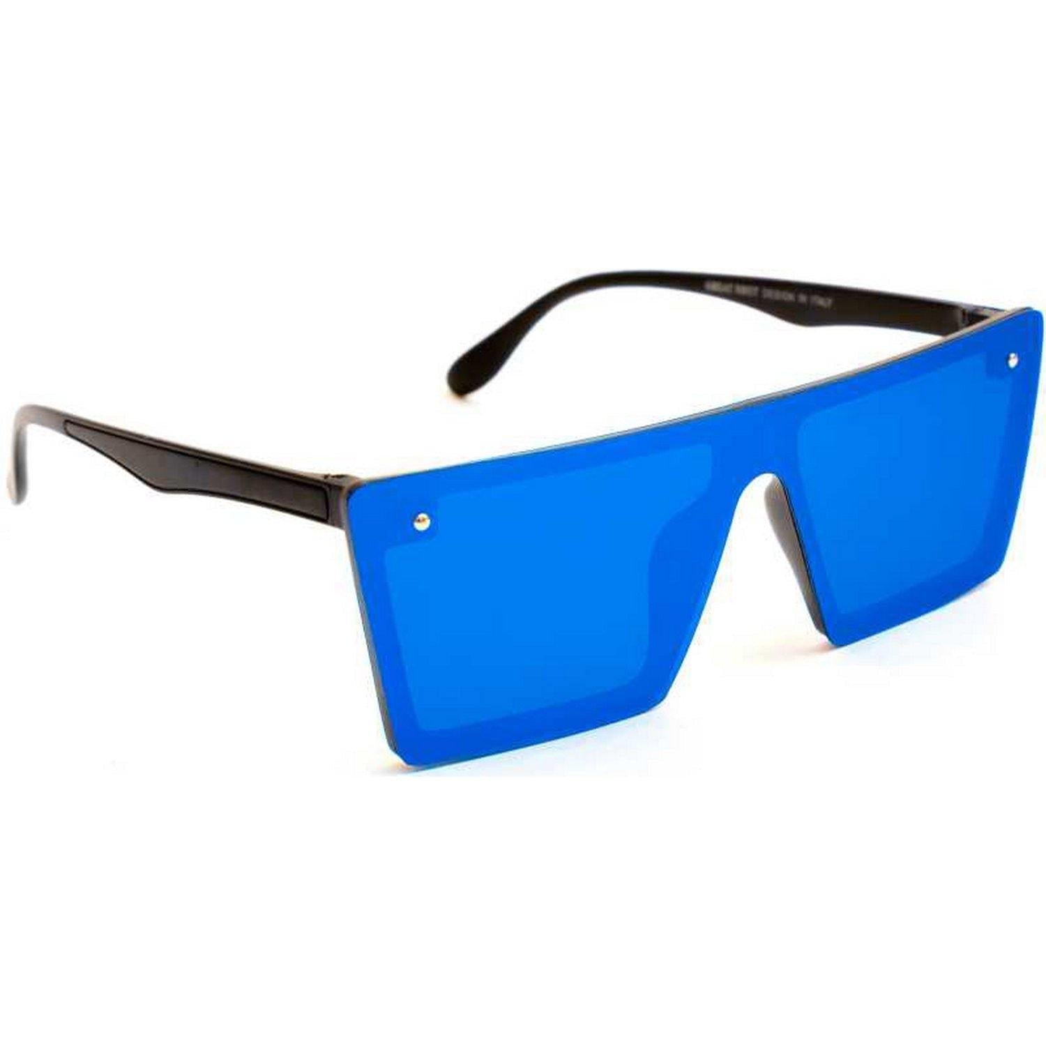 Dervin Unisex Rectangular Sunglasses (Blue) - Dervin