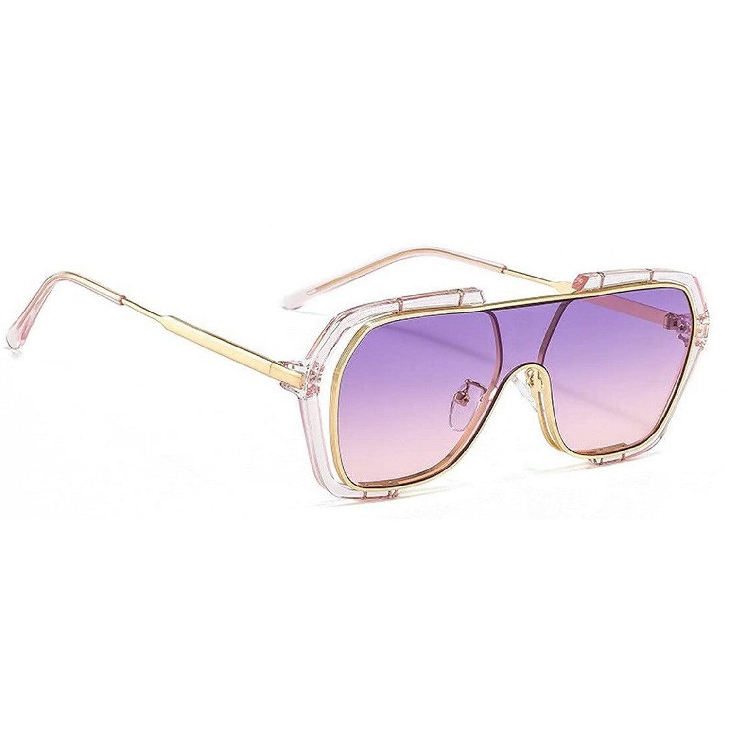 UV Protected Integrated Retro Oversized Sunglasses for Men and Women - Dervin