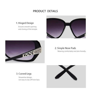 UV Protected Han Edition Designer Oversized Sunglasses for Women - Dervin