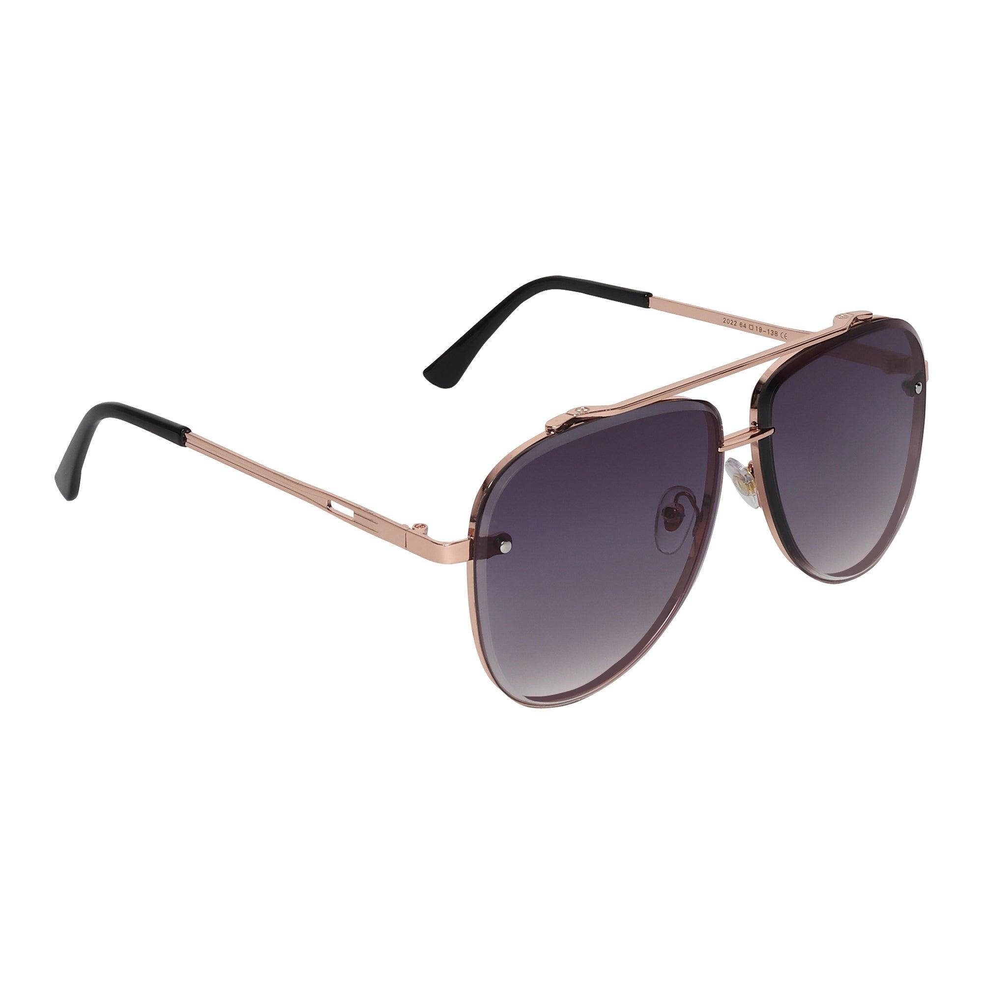 Dervin UV Protected Driving Pilot Metal Body Aviator Sunglasses for Men and Women - Dervin