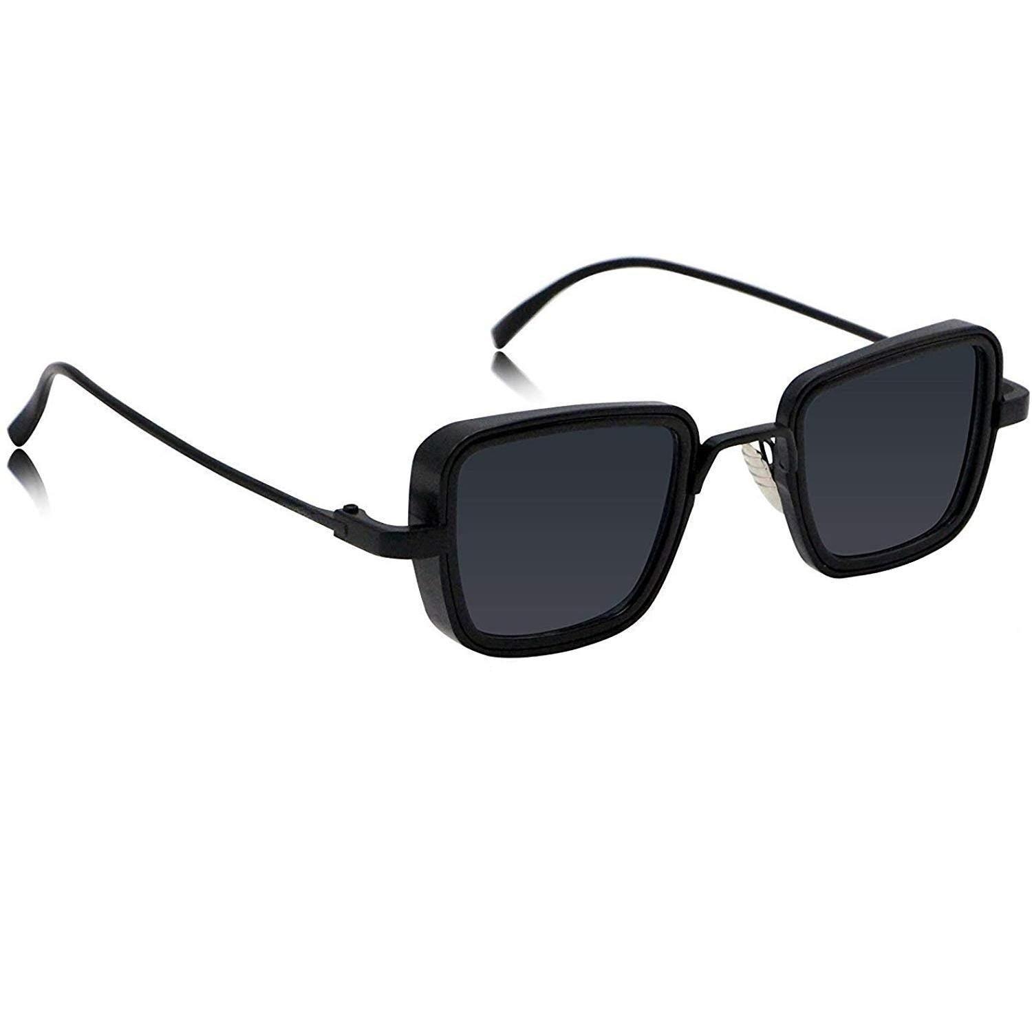 Dervin Kabir Singh Square Sunglasses (Black) - Dervin