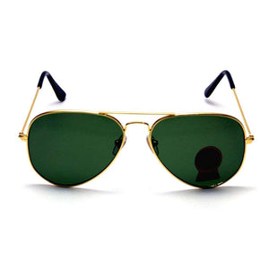 Dervin Unisex Aviator Sunglasses (Glass Lens) - Dervin